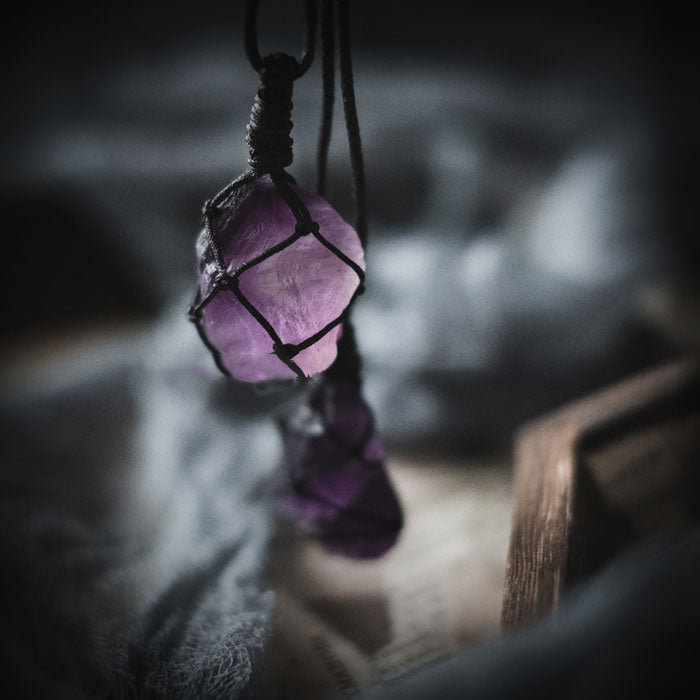 【Gangdise】Amethyst Spider Web Necklace
