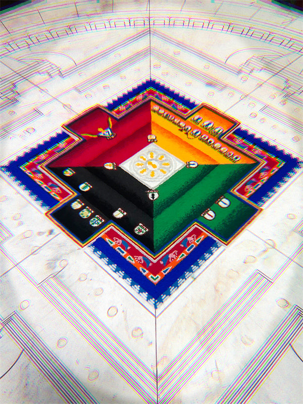 【Soul hand painting】Tibetan hand painted Buddha Pendant