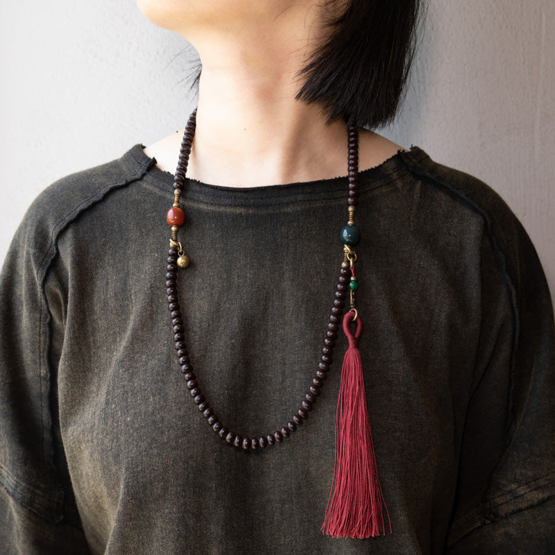 【Immeasurable Light Pattern】108 Purple Gold Bowl Beads