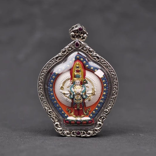 【Soul hand painting】Tibetan thousand hand Avalokitesvara Pendant