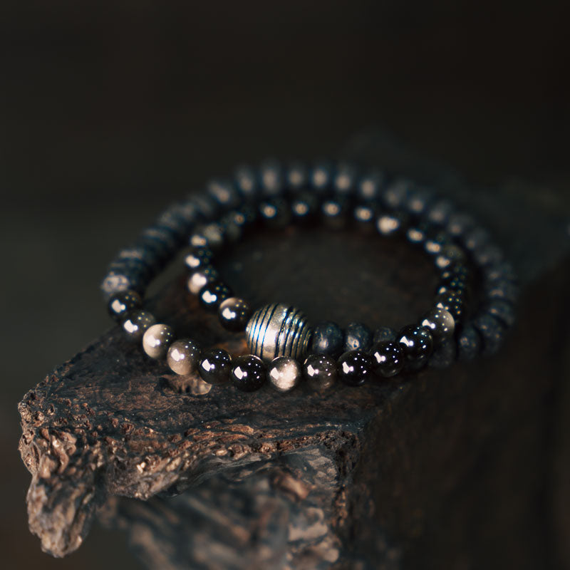 【Volcanic Rock】Element Overlaid Bracelet
