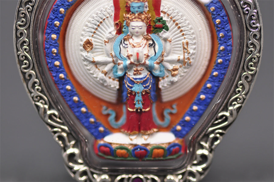 【Soul hand painting】Tibetan thousand hand Avalokitesvara Pendant