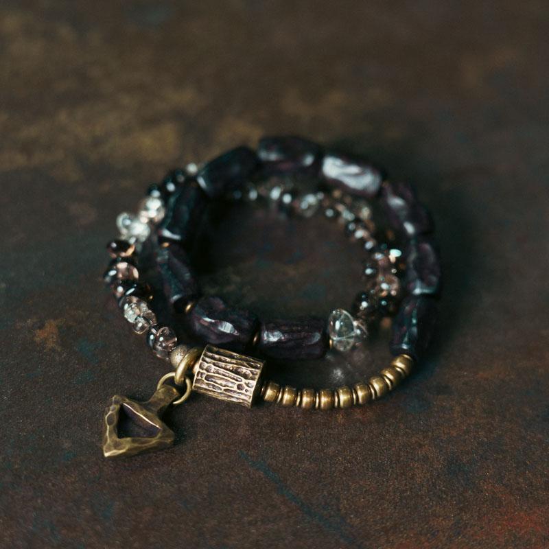 【Earth Cycleology Experience】Tea Crystal / Black Sandalwood Bracelet