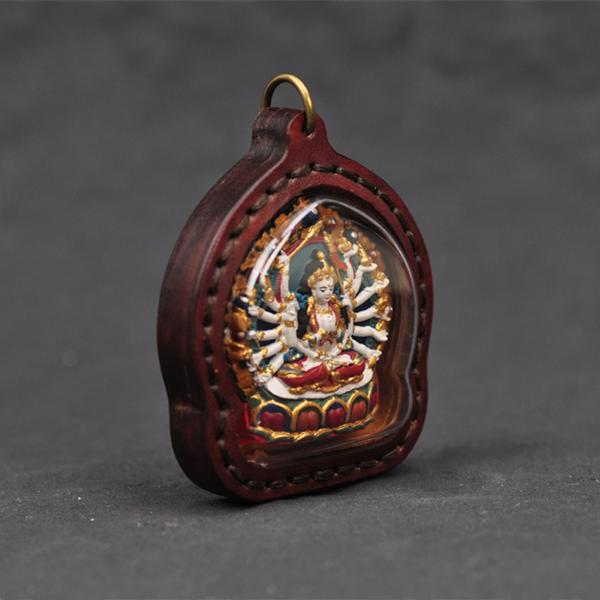 【Soul hand painting】Tibetan zhunti Buddha mother Pendant