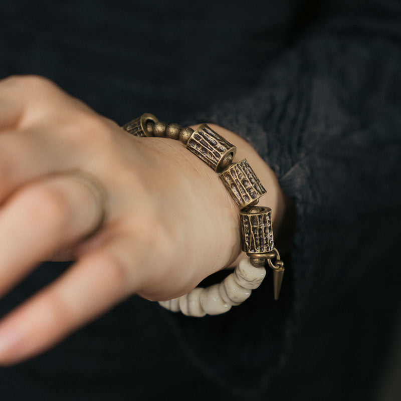 【The Wild Years】Yak Bone / Bronze Bracelet