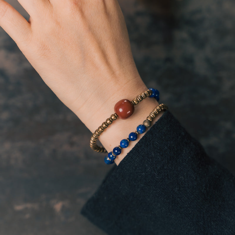【Tibetan Star Realm】Lapis Lazuli/Bronze Bracelet