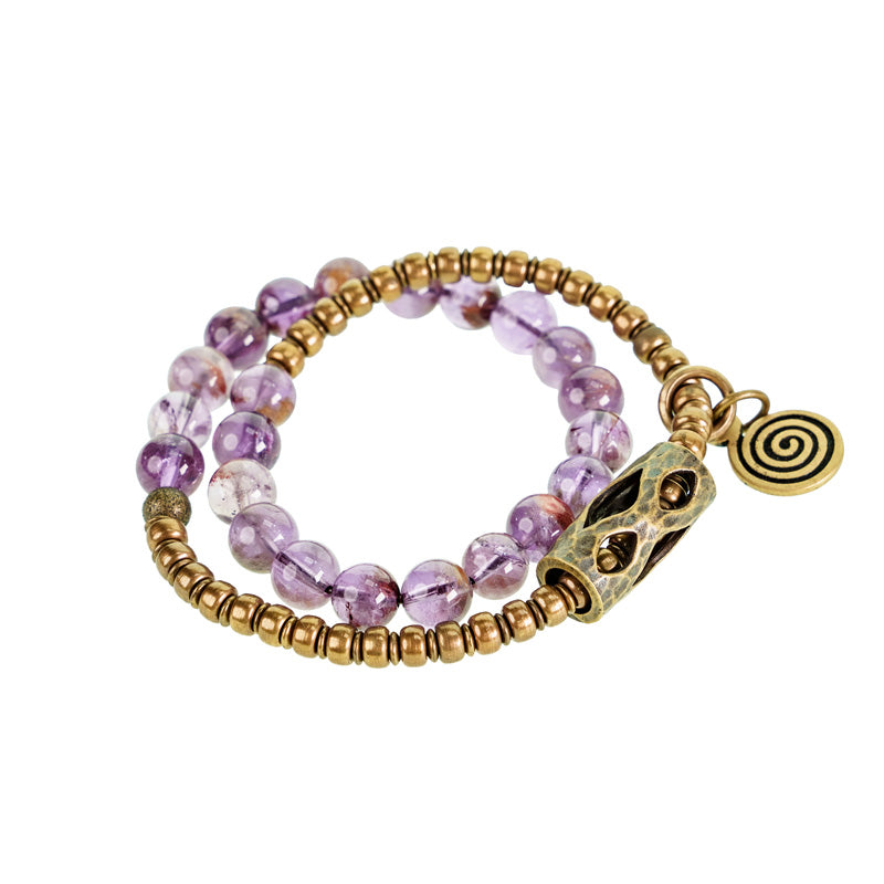 【Polar Forge】Purple Phantom Crystal Bracelet