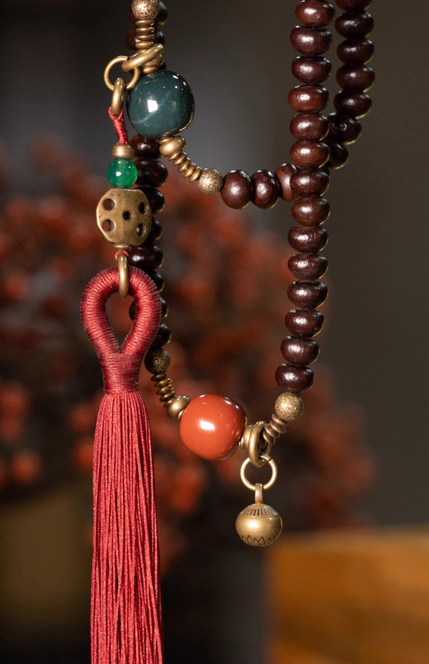 【Immeasurable Light Pattern】108 Purple Gold Bowl Beads