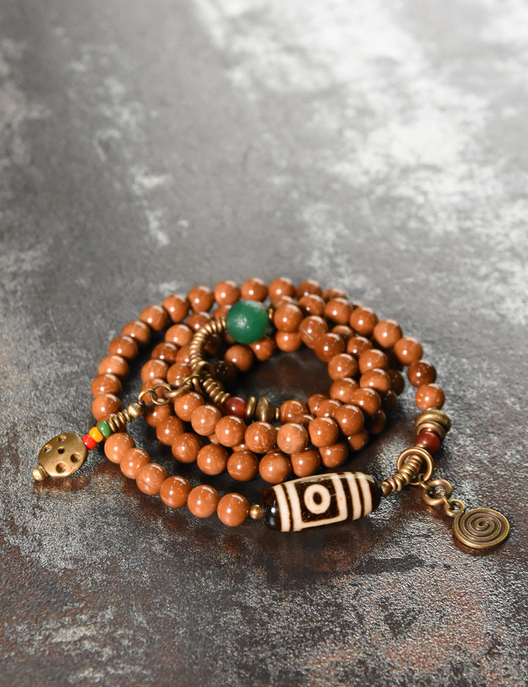 【Time Emblem】Ancient Technique Kukku Wood Bracelet