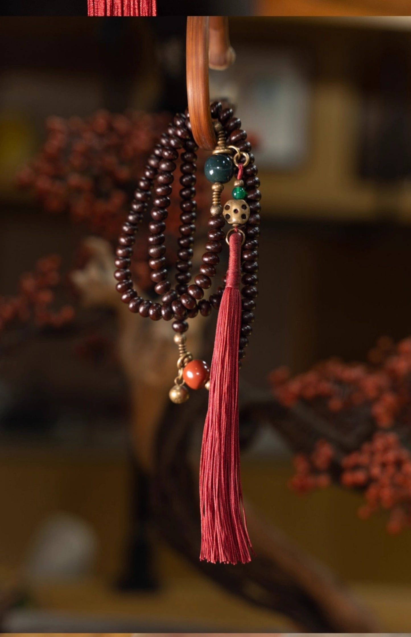 【Immeasurable Light Pattern】108 Purple Gold Bowl Beads