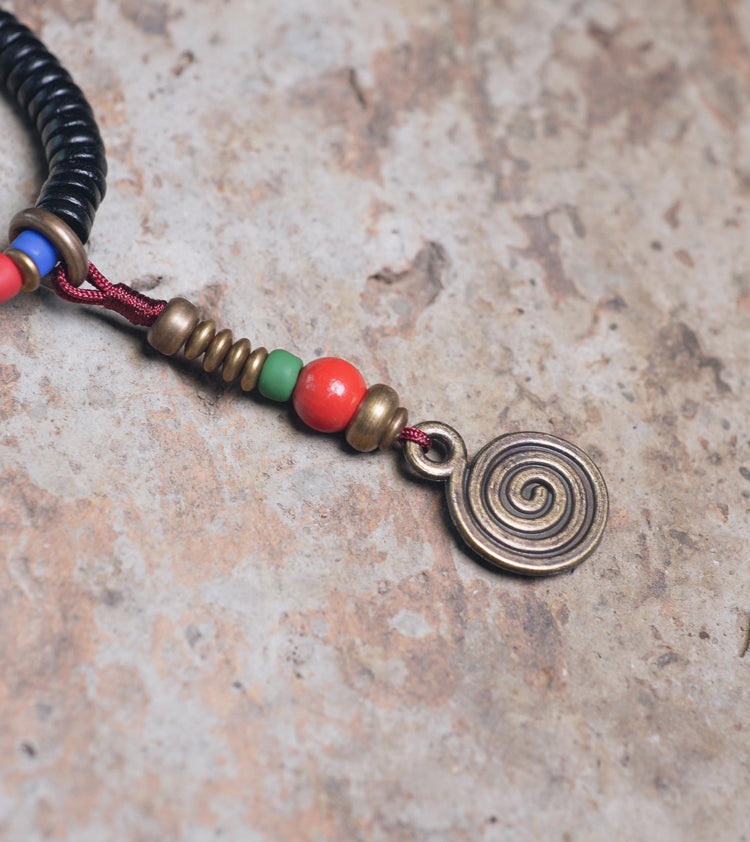 【Breath of Earth's Pulse】Black Sandalwood Multi-Element Bracelet