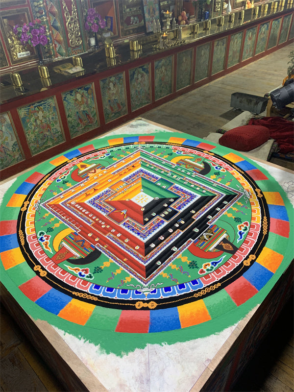 【Soul hand painting】Tibetan made Ming Buddha mother Pendant