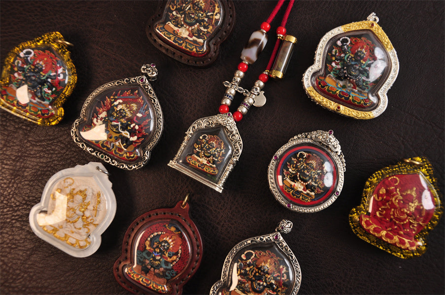 【Soul hand painting】Tibetan made Ming Buddha mother Pendant