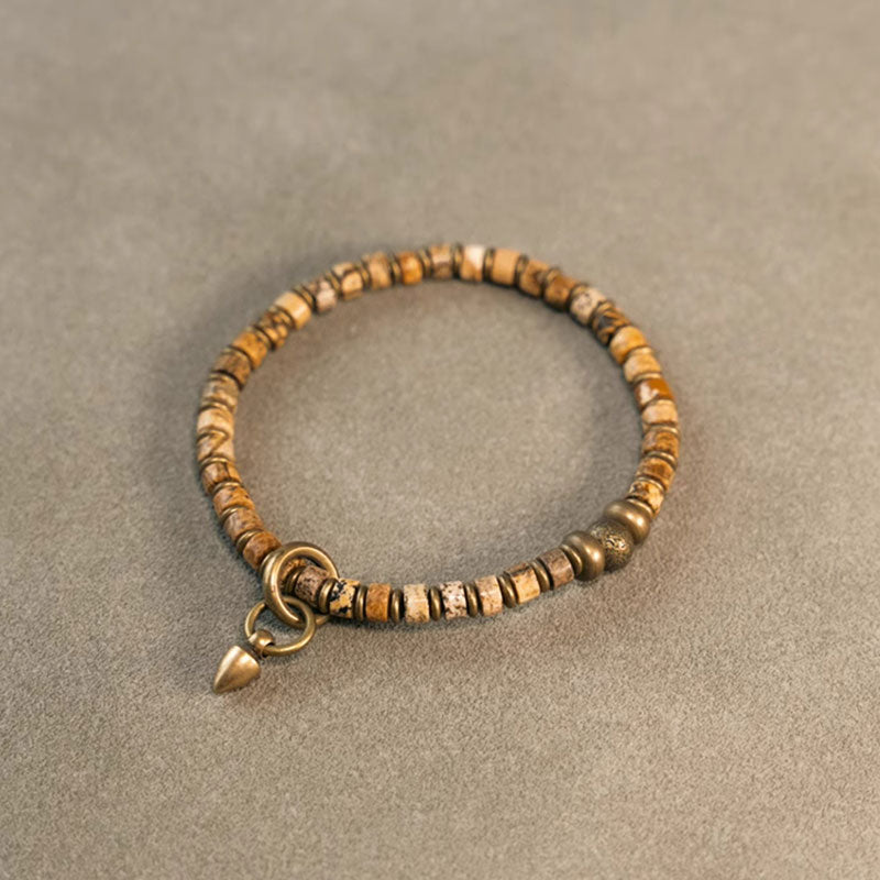 【Aura of Wood】Tree Fossil / Bronze Bracelet