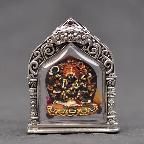 【Soul hand painting】Tibetan hand painted Buddha Pendant